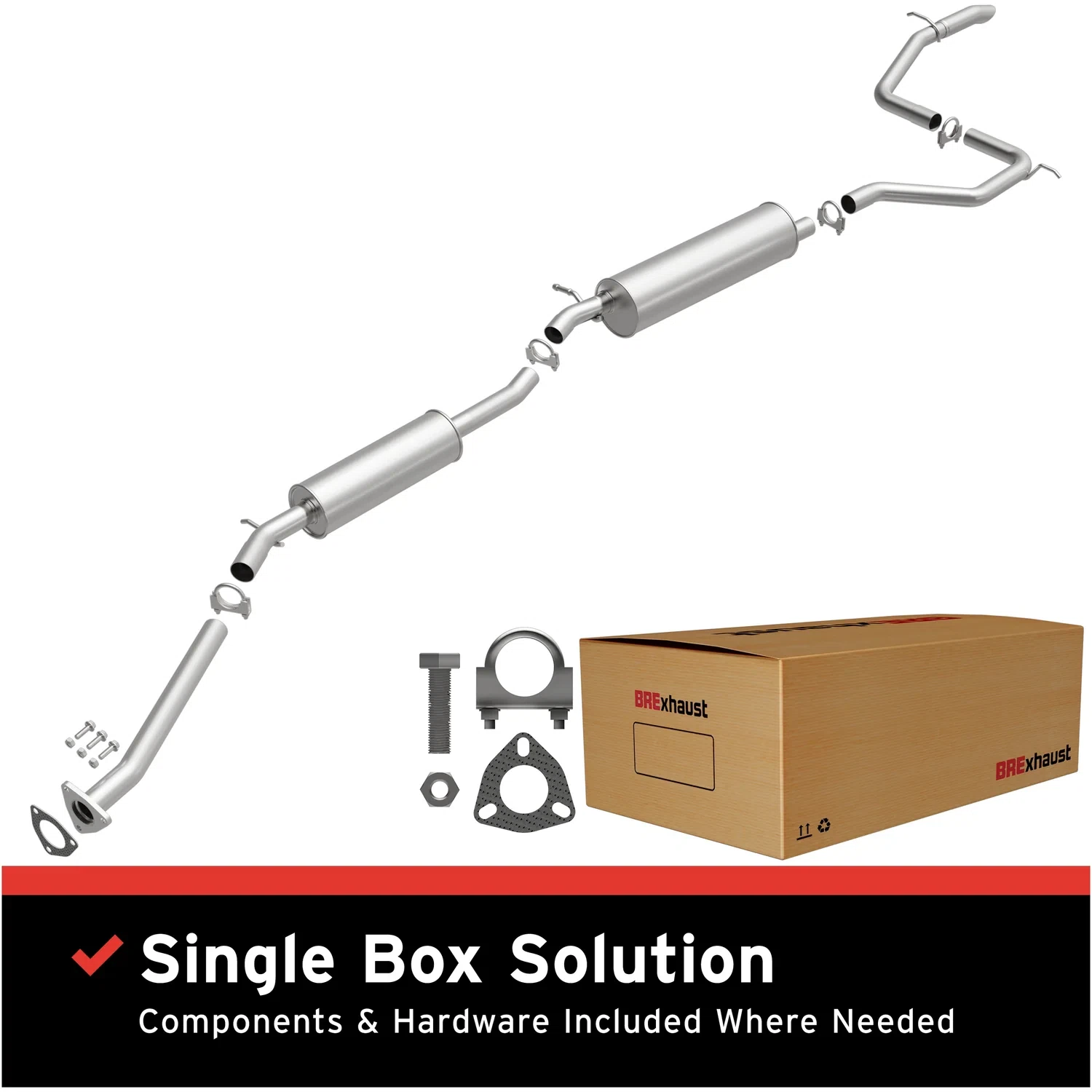 Fits 2011-2013 Honda Odyssey 3.5L Direct-Fit Replacement Exhaust System